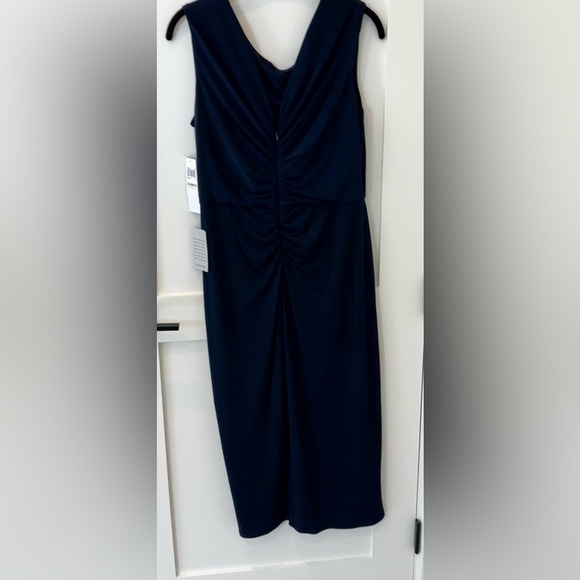London Times Formal Dark Navy Dress Size 12 - Picture 2 of 4